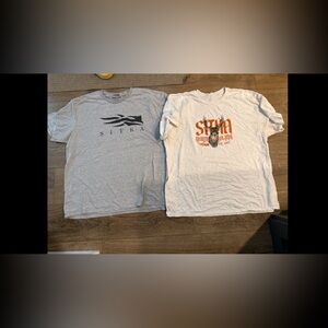 Sitka Gray and White Short Sleeve Tees XXL